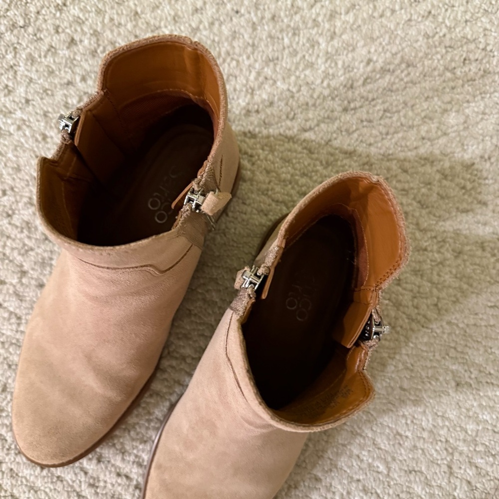 Franco Sarto Halford Booties size 6 Oak Suede - Picture 8 of 14